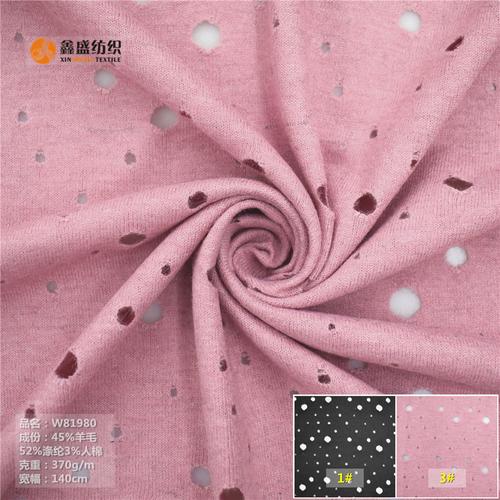 针织提花羊毛呢面料 镂空破洞乞丐布花呢连衣裙的时尚解析